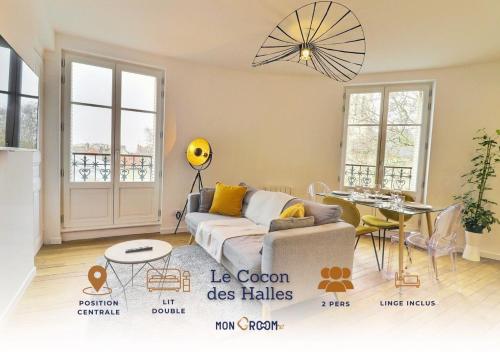 Le Cocon des halles * Ideal Couple ou solo * WiFi * Élégance * Pieds des Halles