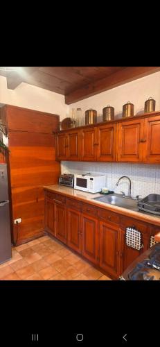 Kuchyň nebo kuchyňský kout v ubytování Casa antigua