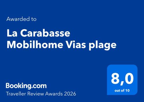 La Carabasse Mobilhome Vias plage