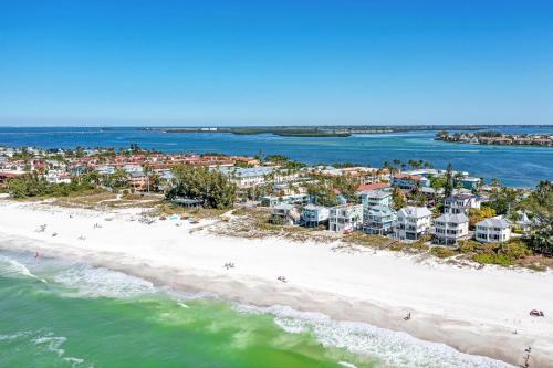 an aerial view of the beach in destin at Anna Maria Island Beach Palms 5B in Bradenton Beach