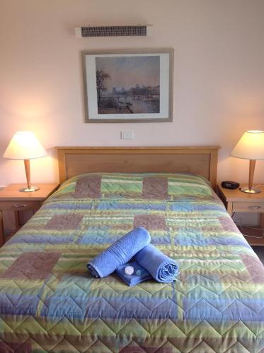 Кровать или кровати в номере Motel Farnboro