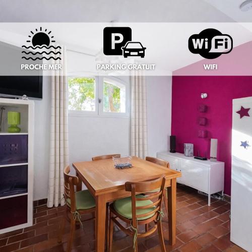 Le Cocon des Lecques - 37m2 - 500m de la Plage & Port - Wi-Fi - Parking - Calme
