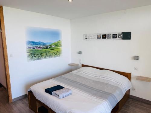 Postel nebo postele na pokoji v ubytování Panorama Cosy