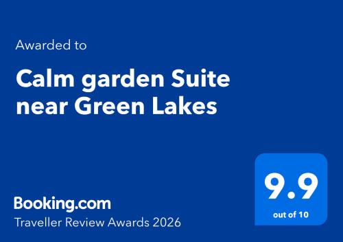 a screenshot of the callin garden suite near green lakes at Calm garden Suite near Green Lakes in Vilnius