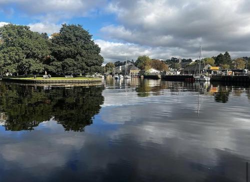 a large body of water with boats in it at The Steam Packet Inn in Totnes