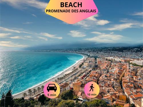 Loft Magnan - PARKING - idéal couples -BEACH -TRAM & Supermarkets - New & Confort-AC photo 55