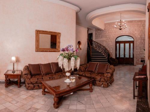 Oleskelutila majoituspaikassa Hotel Roma