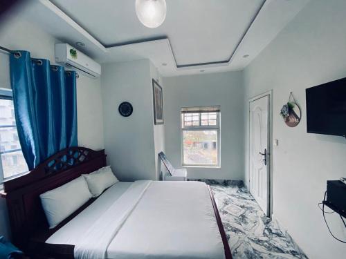 Postel nebo postele na pokoji v ubytování Verla villa