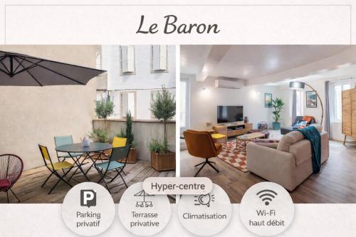 Le Baron terrasse et parking cœur de Castres
