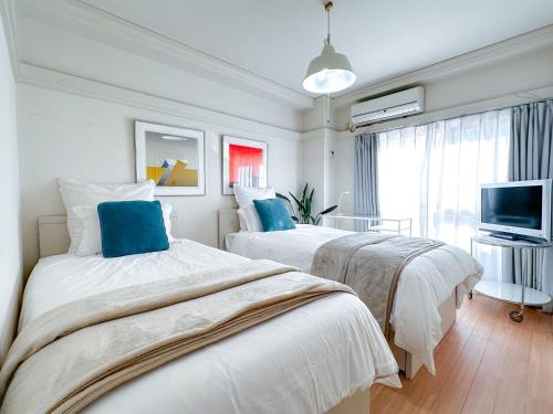 2BR 35m2 Bright Parkside Apt - JR 8 min Shinjuku