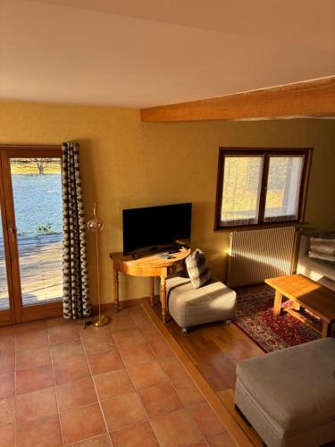 Chalet familial Gerardmer centre - salle de jeu - piscine partagée