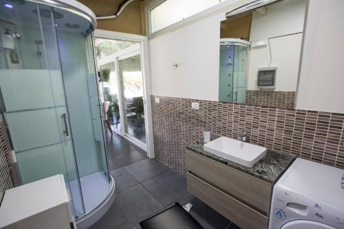 Koupelna v ubytování Villa Silvia