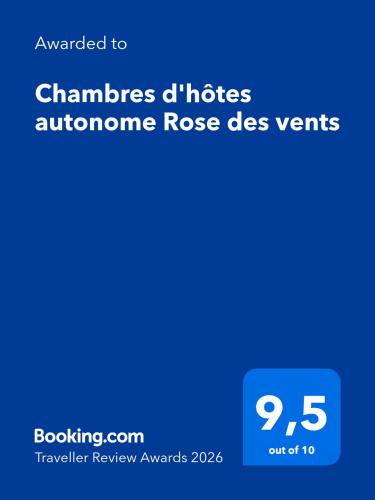 Chambres d'hôtes autonome Rose des vents