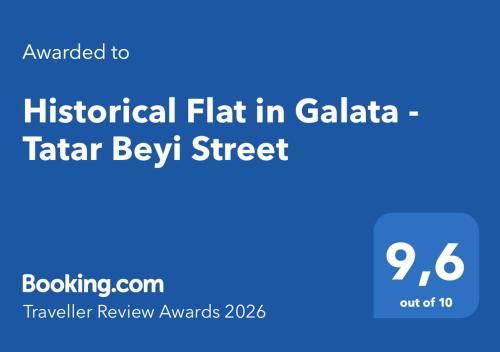 Historical Flat in Galata - Tatar Beyi Street - TRA 2026 Award-Winner
