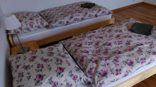 Apartament Tczew-duże pokoje!にあるベッド