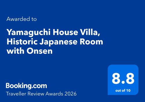a sign that reads ayuri house villa historic japanese room with queen at Yamaguchi House Villa,Historic Japanese Room with Onsen in Miyanoshita