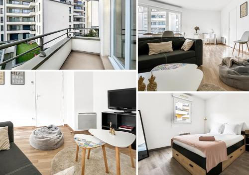 T2 moderne terrasse, parking, proche commerces
