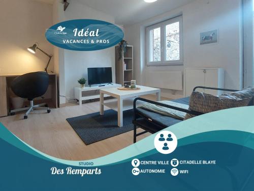 Studio des Remparts - centre-ville - Chelona'Loc