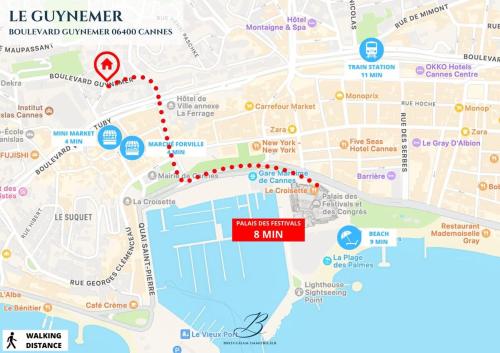 Le Guynemer - Appartement Beaux Arts Cannes