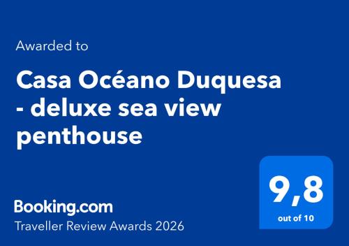 Casa Océano Duquesa - deluxe sea view penthouse