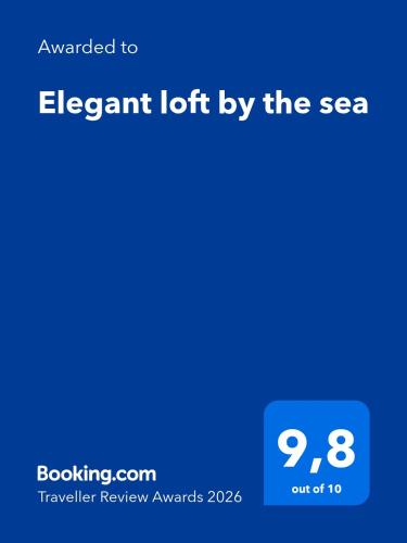 a screenshot of a cell phone with the text upgraded to element left by thesea at Elegant loft by the sea in Punta Marina