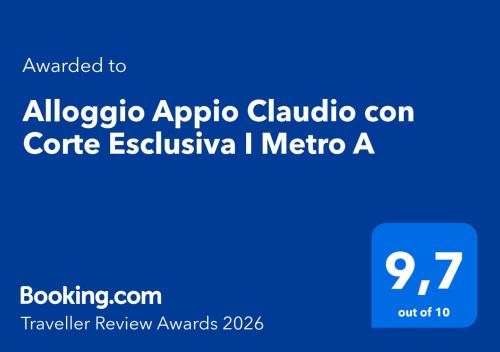 Alloggio Appio Claudio con Corte Esclusiva I Metro A photo 3