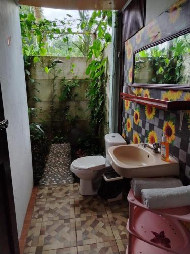 un bagno con WC e lavandino di Casa Sol a Sarapiquí