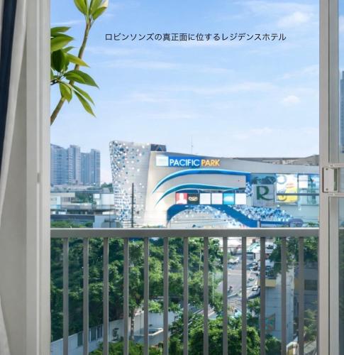 a view from the balcony of a condo at pacific park at The Sriracha Residence in Si Racha