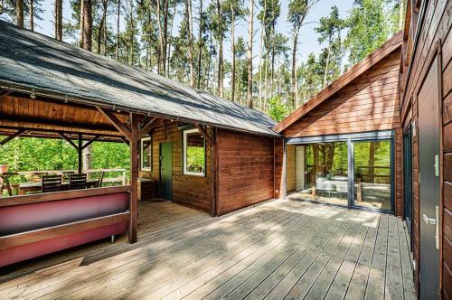 Leśny Domek nad jeziorem Budziszewskim Grzybowo wielkopolska