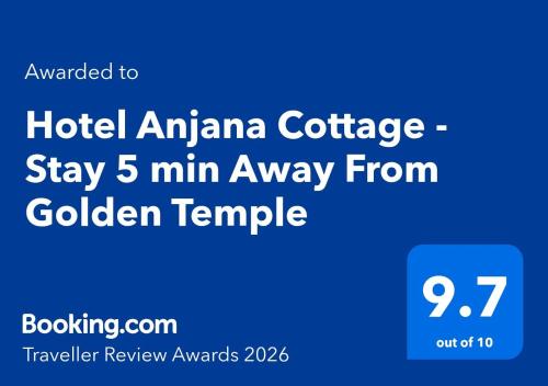 a screenshot of a hotel amelia cottagestay min away from golden temple at Hotel Anjana Cottage - Stay 5 min Away From Golden Temple in Amritsar