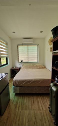 a bedroom with a large bed and a window at Wengsmont in Tubod
