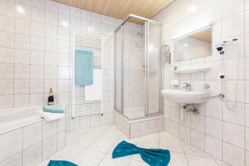 Kúpeľňa v ubytovaní Art-Apartments Kartnaller superior