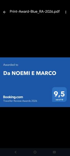 a screenshot of a phone screen with a blue at Da NOEMI E MARCO in Cavalese