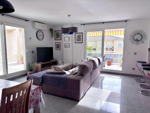 Appartement cosy proche plage et centre avec climatisation et parking
