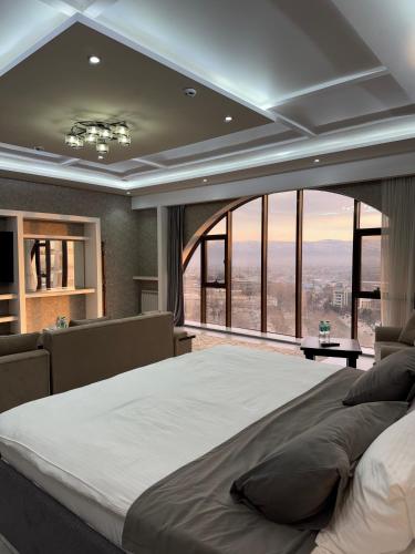 Llit o llits en una habitació de Hotel Panorama