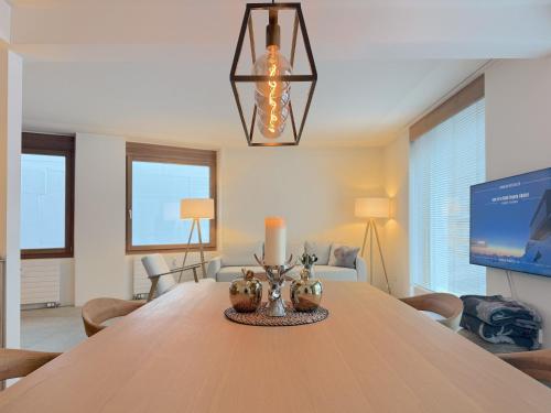 downtown Sankt Moritz luxury apartment with lake view