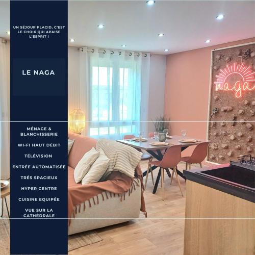 Le Naga - Confortable avec Vue sur la Cathédrale