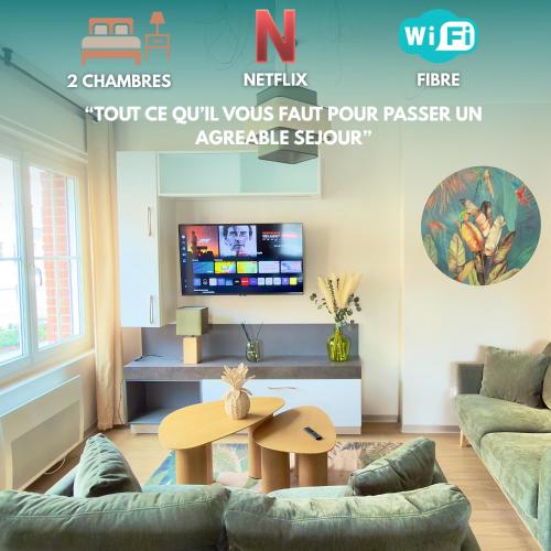 Abyssea - Appartement Chic Centre-Ville & Netflix