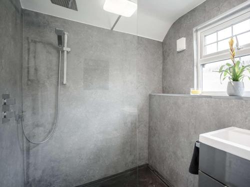 a bathroom with a shower and a sink at 2 Bed in Morpeth oc-82238 in Rothbury