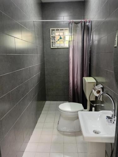 Koupelna v ubytování Jagtlust