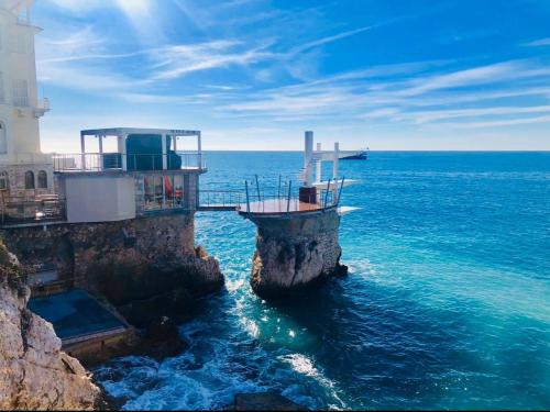 Cozy studio - air conditioning & terrace with sea view