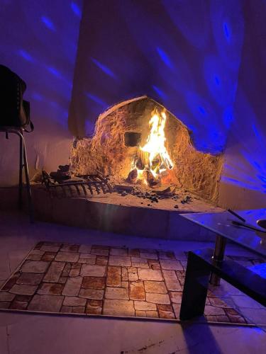 cozy house with indoor fireplace