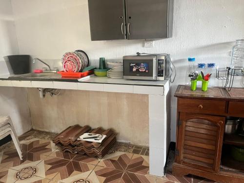 Cuina o zona de cuina de Beach house Bris'C