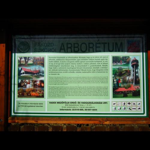 a sign for an abandoned amusement park at Wellness Apartments in Velence in Velence
