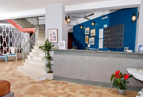 Lobbyn eller receptionsområdet på Alea Mare Hotel