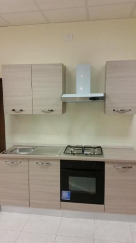 A kitchen or kitchenette at Trastevere four seasons Valadier