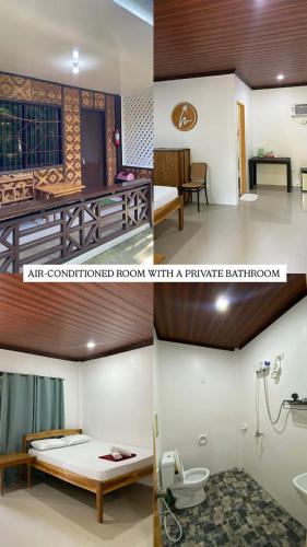 an unfinished room with an unfinished room with a temple bathroom at Nine Clouds Homestyle Accommodation in General Luna