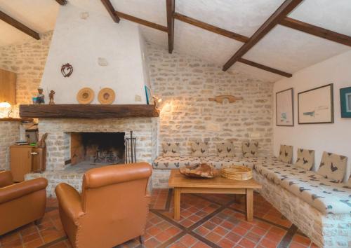 Zona d'estar a Logis de l'oie