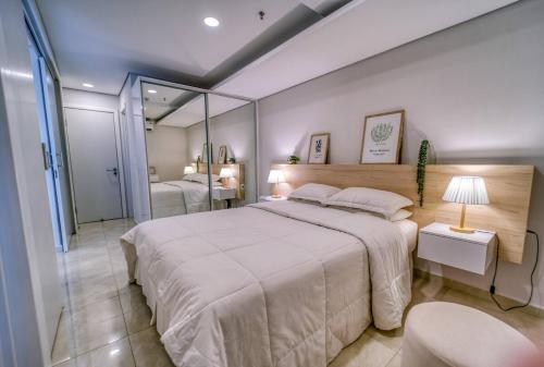 เตียงในห้องที่ Vivelite Ancora 1505