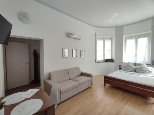 Llit o llits en una habitació de Casa Dante